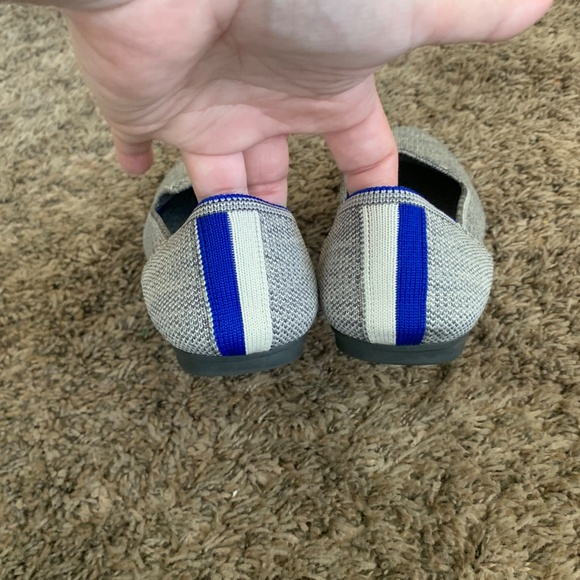 Rothy's The Loafer Taupe Heather Knit Ballet Flats Women's 7.5 Shoes Round Toe - Picture 5 of 9